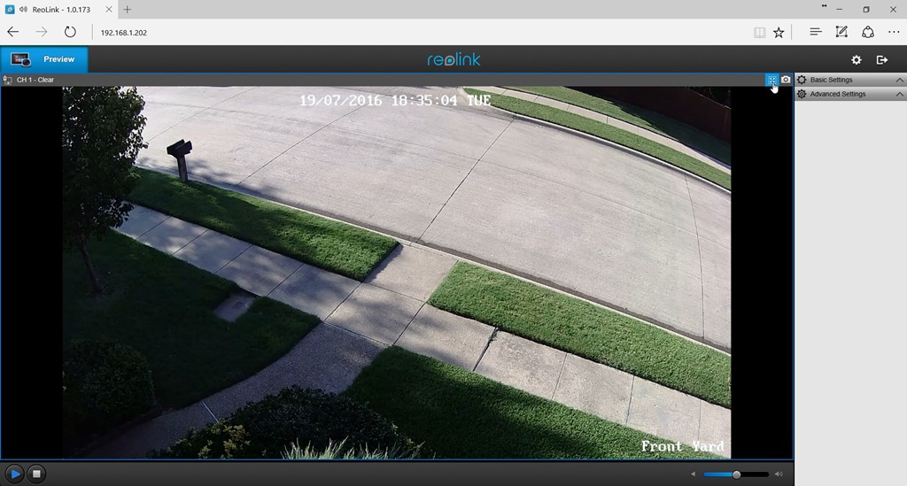 Reolink HTML5 IP Camera Viewer - Boshdirect